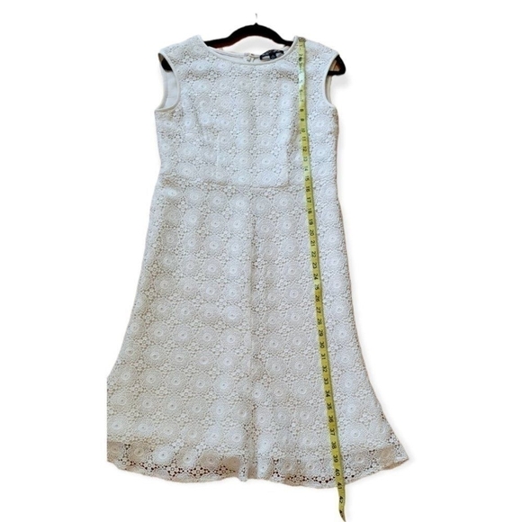 Albert Nipon Ivory Lace Dress Sz 8 Albert Nipon - Picture 11 of 13